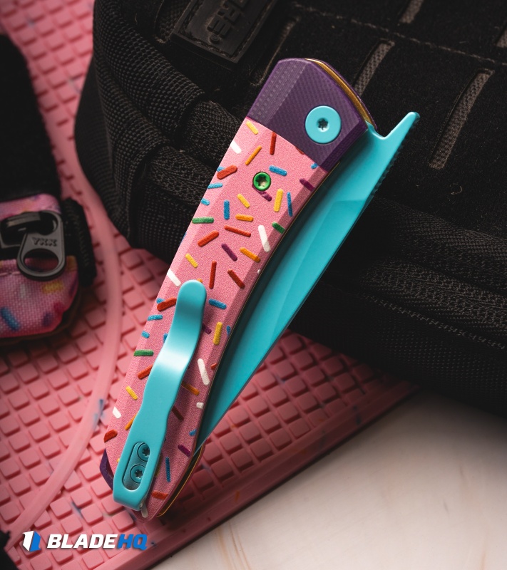 Kizer Mini Momo Liner Lock Knife Dessert Warrior® (3.2" Blue)